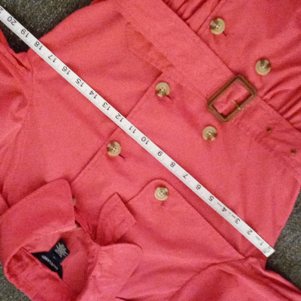 ๐ดSOLD๐ด๐Swiss Exclusive RARE Ralph Lauren๐ - Fuchsia Peplum Raincoat - Picture 14 of 16